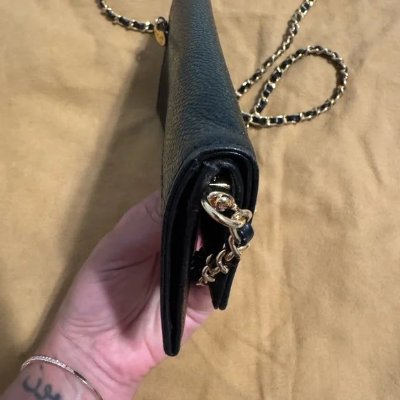 Chanel Black Caviar Leather Wallet w/COA - Picture 5 of 11